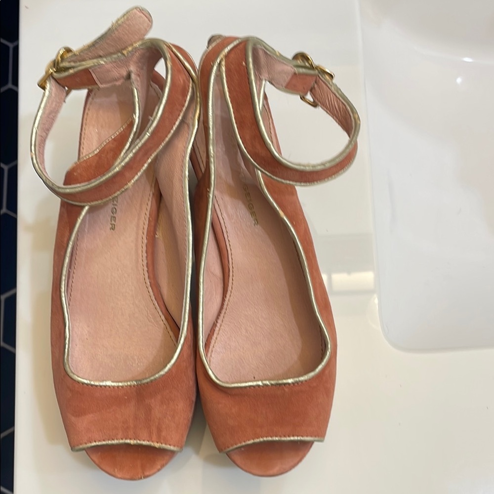 My Elegant Peach Open-Toe Sandals